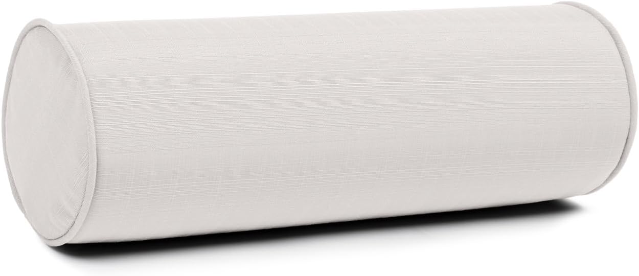 Sherry Kline Sunrise Indoor/Outdoor Neck Bolster Corded Edge Filled Pillow Cayenne 6"x18" Set of 2