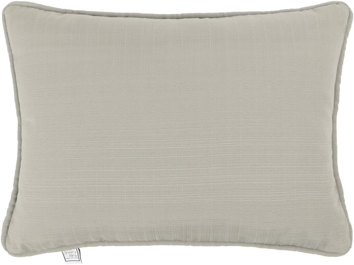 Sherry Kline Sunrise Indoor/Outdoor Neck Bolster Corded Edge Filled Pillow Cayenne 6"x18" Set of 2