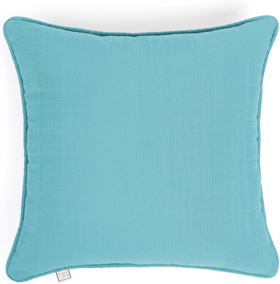 Sherry Kline Sunrise Indoor/Outdoor Neck Bolster Corded Edge Filled Pillow Cayenne 6"x18" Set of 2