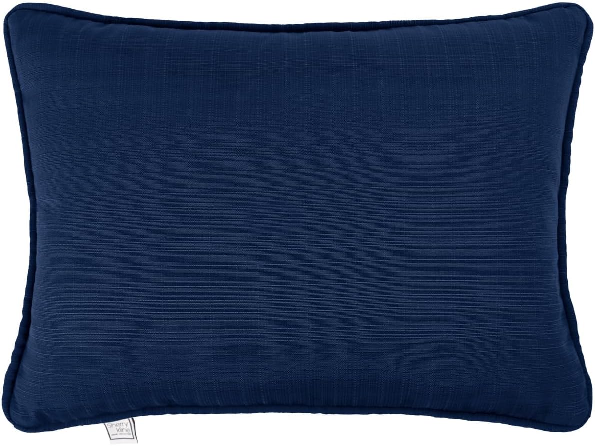 Sherry Kline Sunrise Indoor/Outdoor Neck Bolster Corded Edge Filled Pillow Cayenne 6"x18" Set of 2