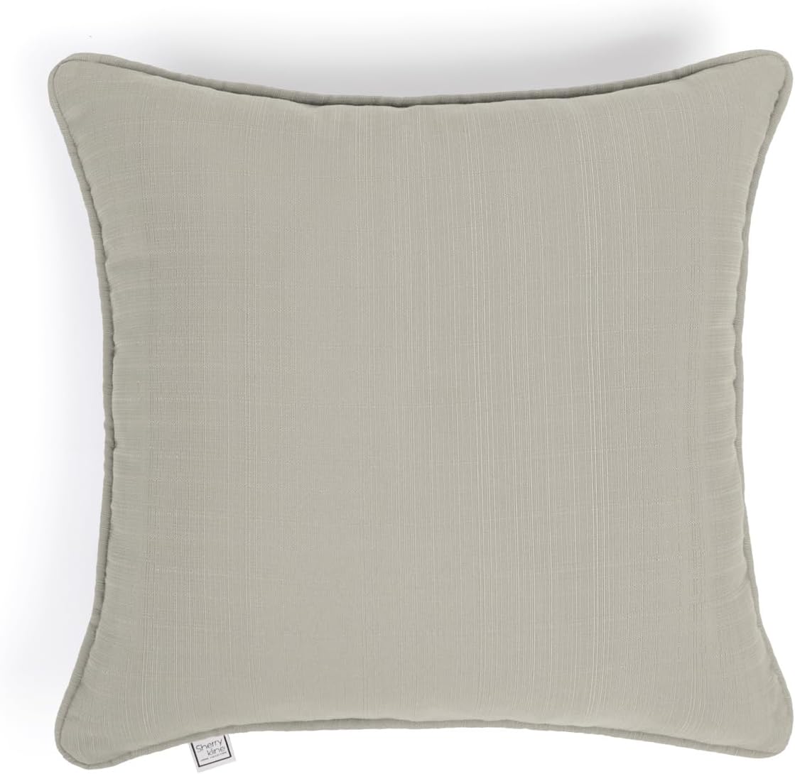 Sherry Kline Sunrise Indoor/Outdoor Neck Bolster Corded Edge Filled Pillow Cayenne 6"x18" Set of 2