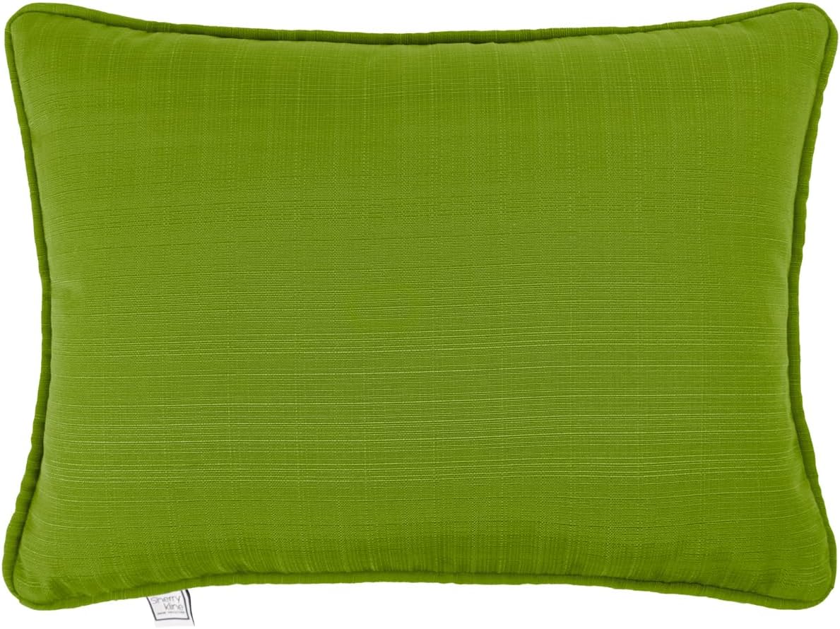 Sherry Kline Sunrise Indoor/Outdoor Neck Bolster Corded Edge Filled Pillow Cayenne 6"x18" Set of 2
