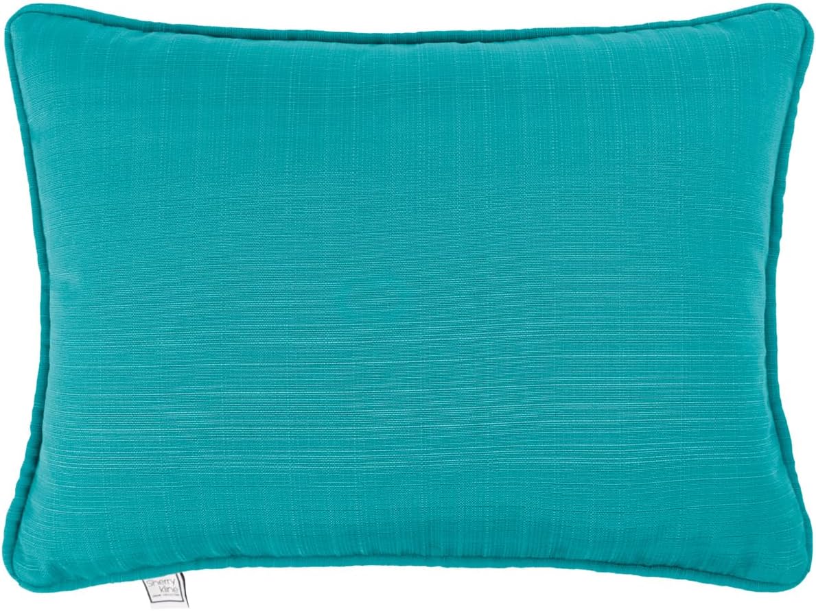 Sherry Kline Sunrise Indoor/Outdoor Neck Bolster Corded Edge Filled Pillow Cayenne 6"x18" Set of 2