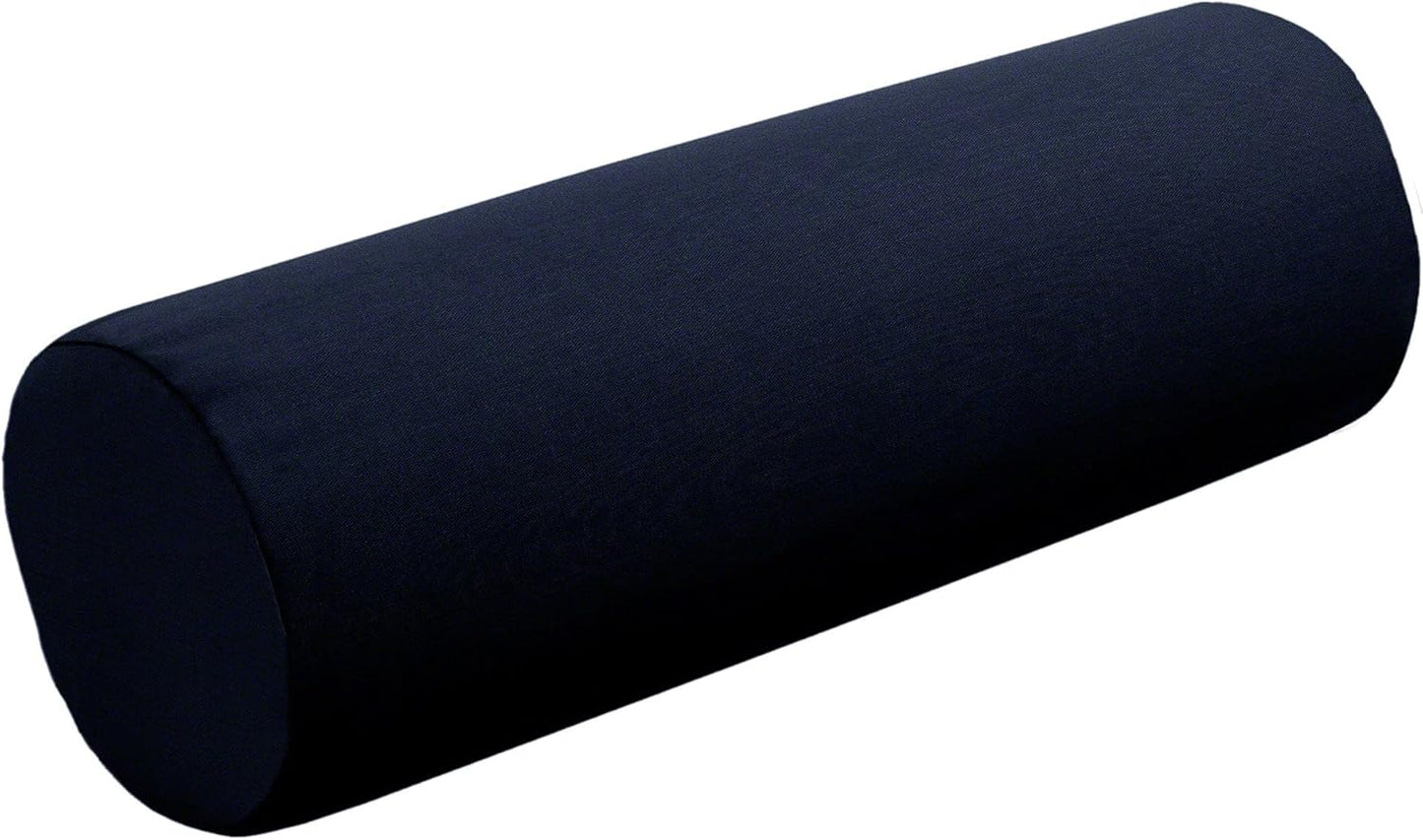 Cushion Source Bolster Pillow | 20" x 6" Indoor/Outdoor | Multiple Sunbrella Fabric Options Available (Sunbrella Canvas Pacific Blue)