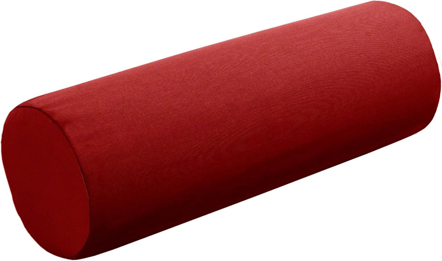 Cushion Source Bolster Pillow | 20" x 6" Indoor/Outdoor | Multiple Sunbrella Fabric Options Available (Sunbrella Canvas Pacific Blue)