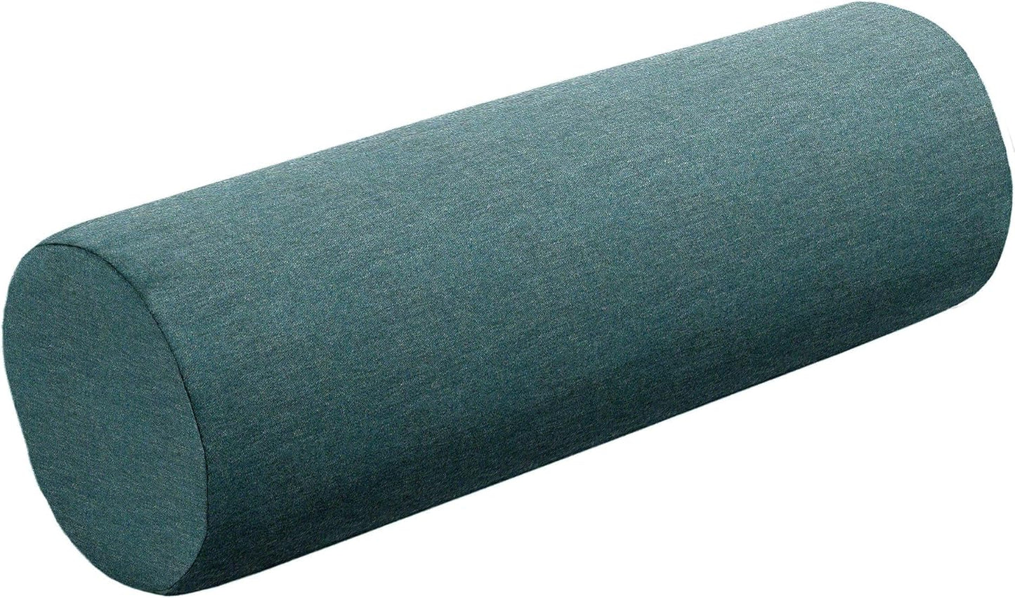 Cushion Source Bolster Pillow | 20" x 6" Indoor/Outdoor | Multiple Sunbrella Fabric Options Available (Sunbrella Canvas Pacific Blue)
