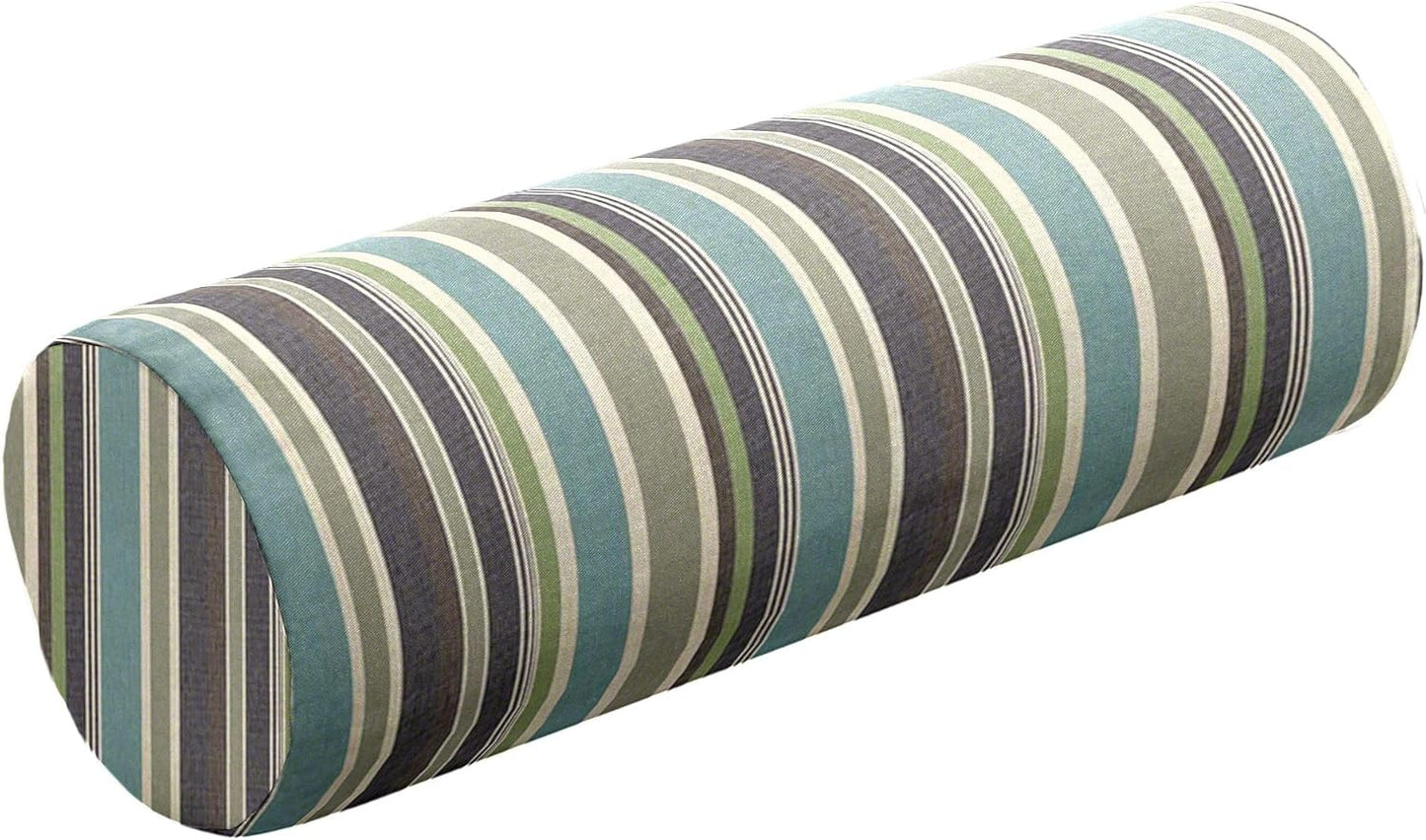 Cushion Source Bolster Pillow | 20" x 6" Indoor/Outdoor | Multiple Sunbrella Fabric Options Available (Sunbrella Canvas Pacific Blue)