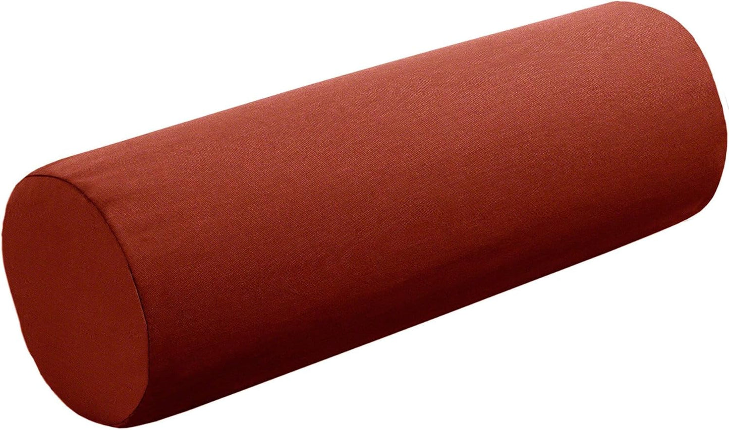 Cushion Source Bolster Pillow | 20" x 6" Indoor/Outdoor | Multiple Sunbrella Fabric Options Available (Sunbrella Canvas Pacific Blue)