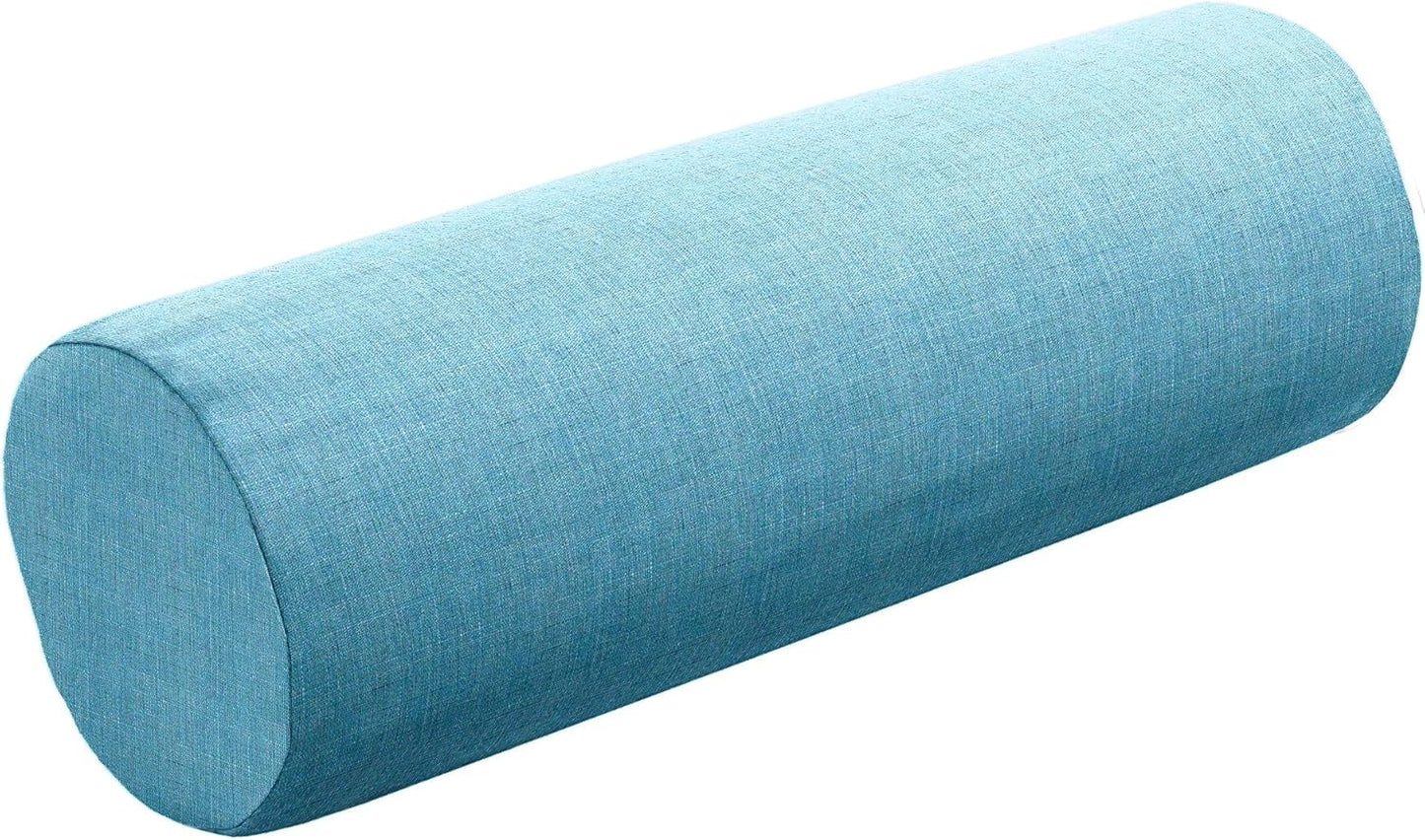 Cushion Source Bolster Pillow | 20" x 6" Indoor/Outdoor | Multiple Sunbrella Fabric Options Available (Sunbrella Canvas Pacific Blue)