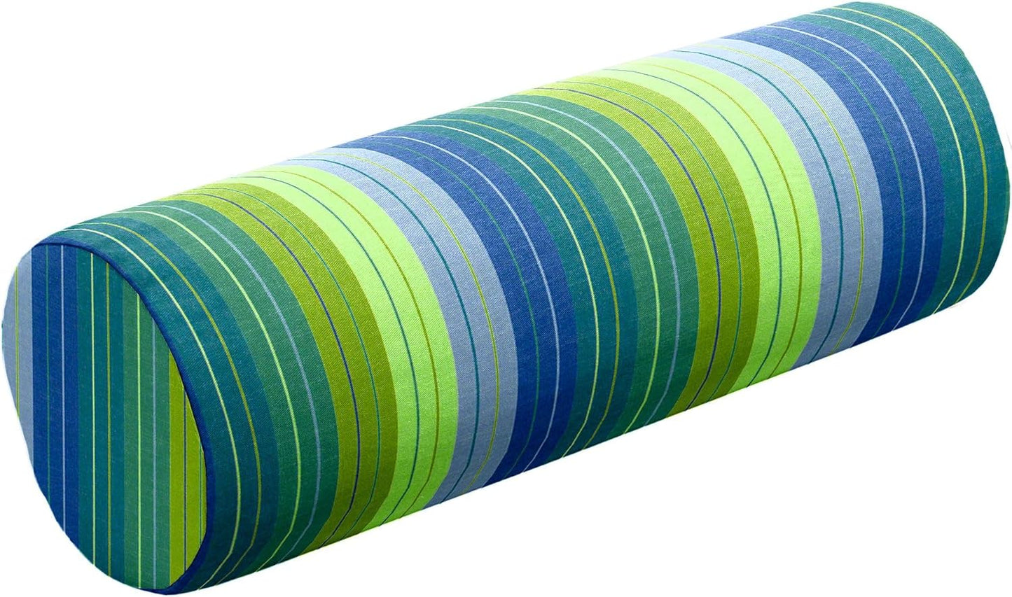 Cushion Source Bolster Pillow | 20" x 6" Indoor/Outdoor | Multiple Sunbrella Fabric Options Available (Sunbrella Canvas Pacific Blue)