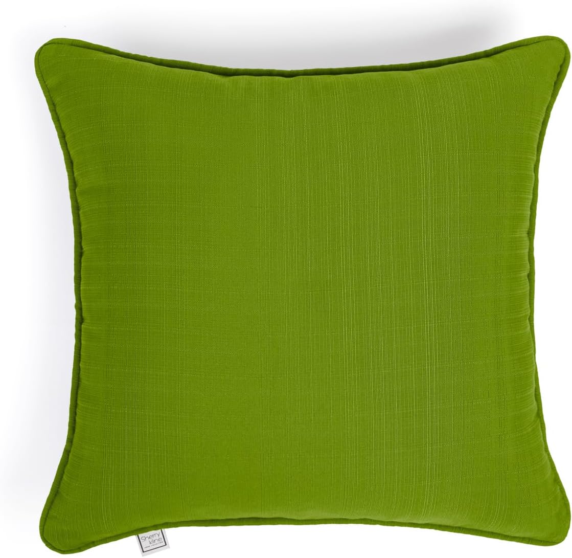 Sherry Kline Sunrise Indoor/Outdoor Neck Bolster Corded Edge Filled Pillow Cayenne 6"x18" Set of 2