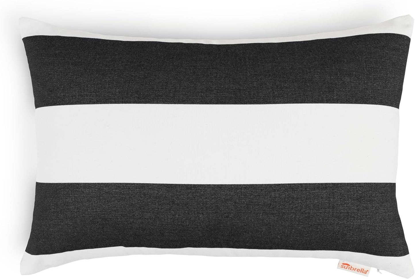 Austin Horn Classics Sunbrella Maxim Heather Beige Cabana Stripe Zippered Neck Roll Bolster (Set of 2)