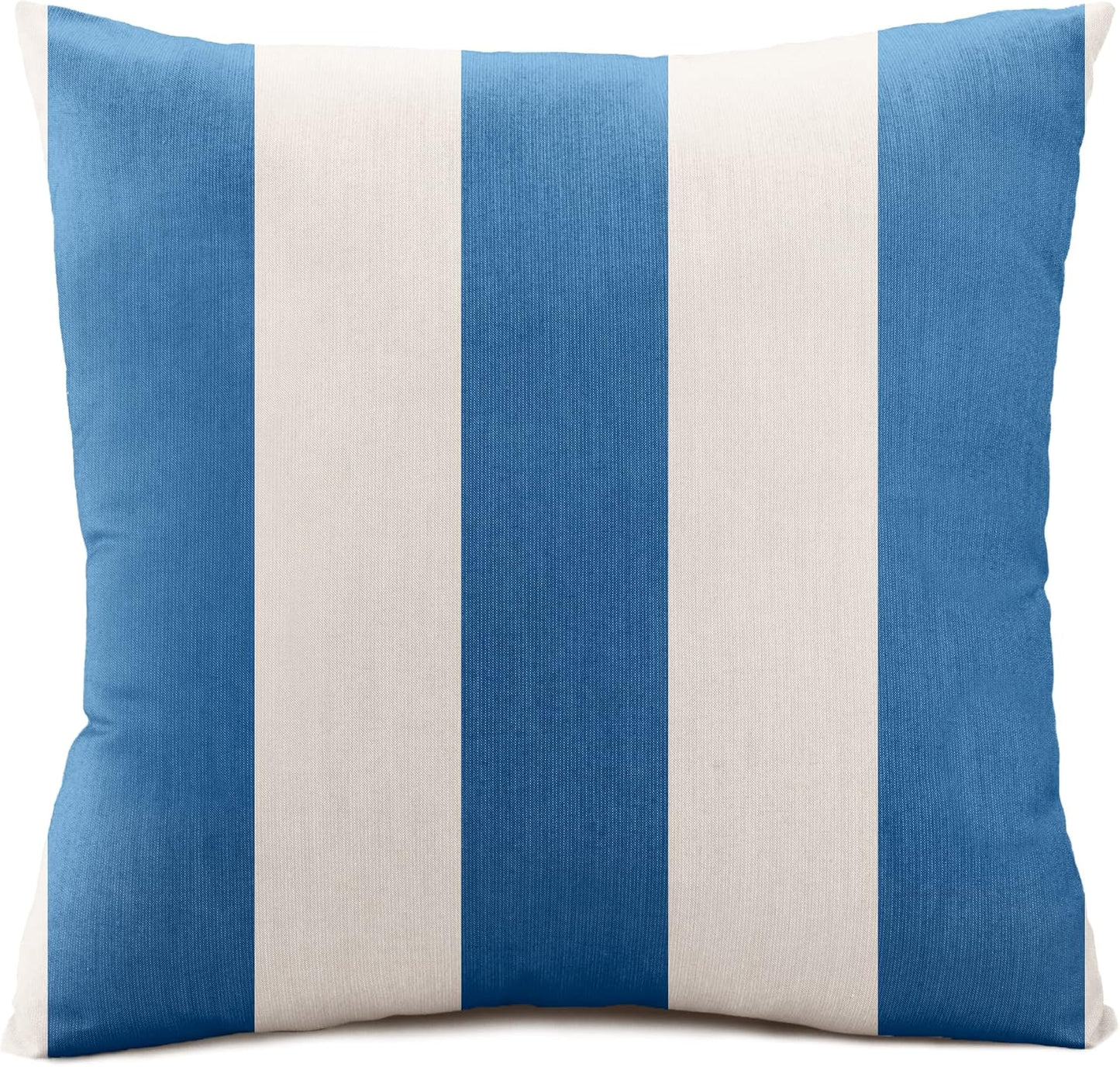 Austin Horn Classics Sunbrella Maxim Heather Beige Cabana Stripe Zippered Neck Roll Bolster (Set of 2)